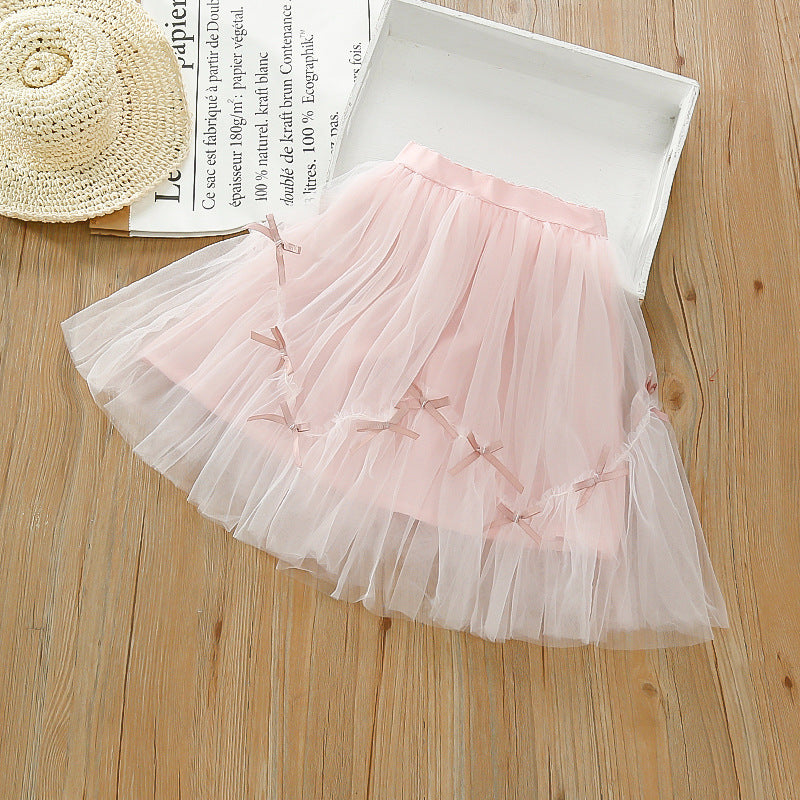 Children's Tulle Bow Skirt