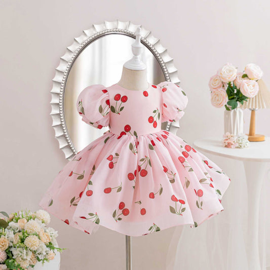 Girls' Party Dress Love/ Cherries/ Watermelon