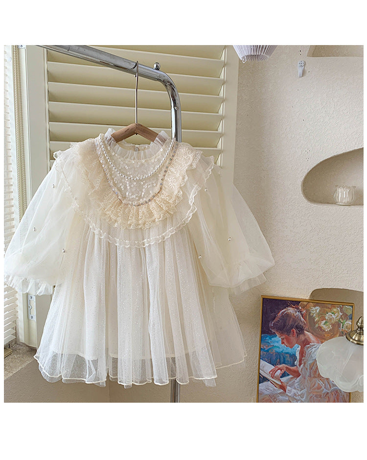 Children's Tulle Lace and Glitter Dress