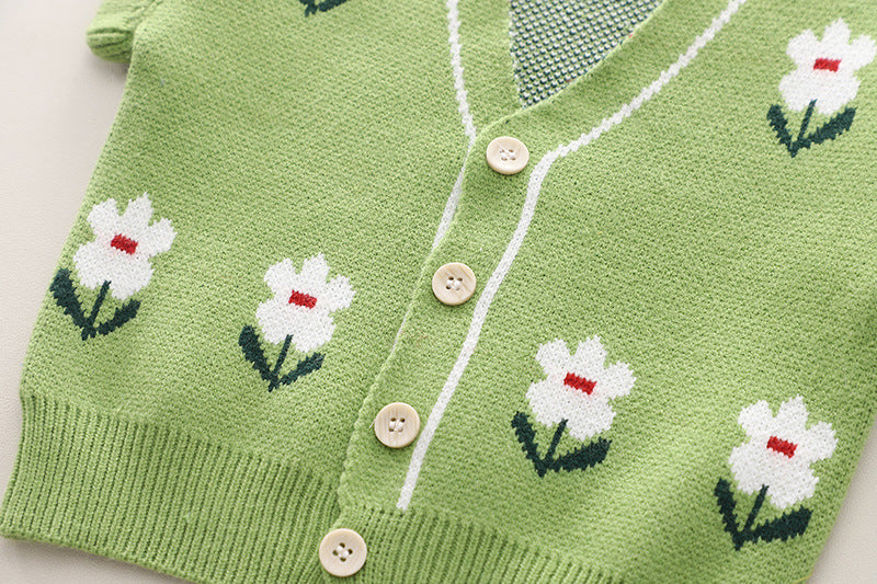 Women's Children's Set 3 Pieces Little Flowers