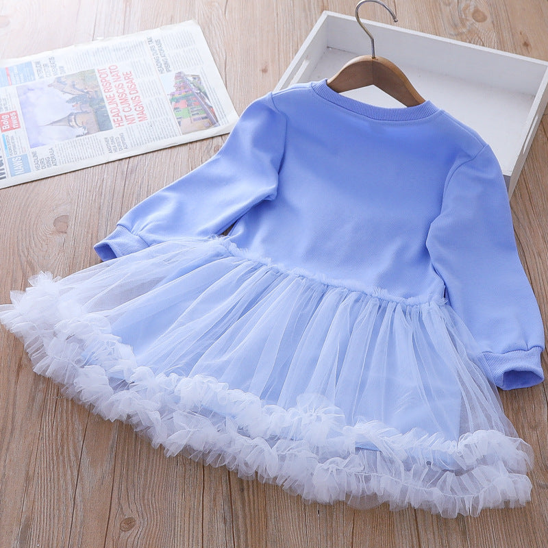 Children's Frozen Shiny Bow Dress