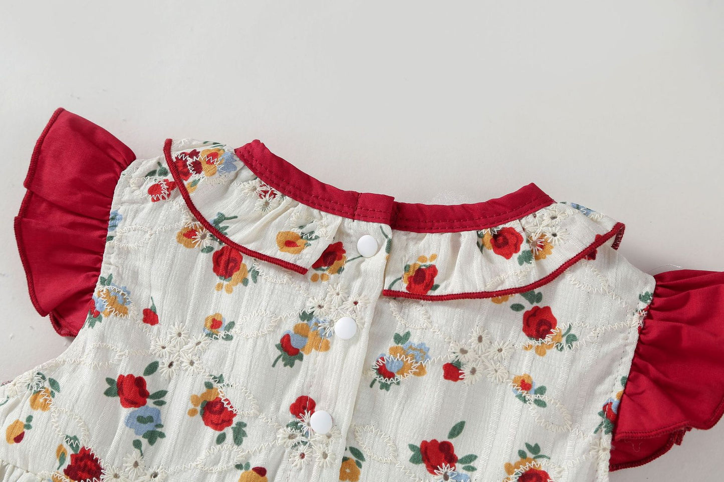 Summer Children's Dress Little Flowers + Hat