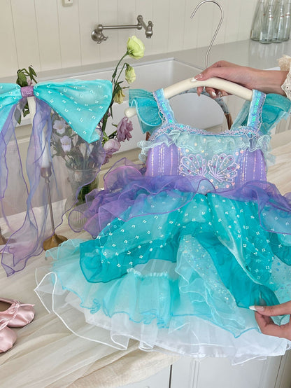 Children's Dress with Mermaid Bow