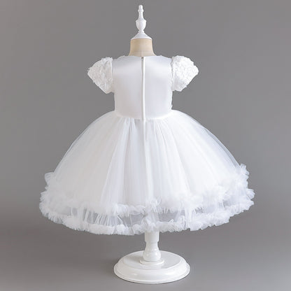 Tulle Flowers Children's Party Dress