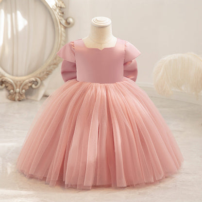 Children's Tulle and Bow Party Dress