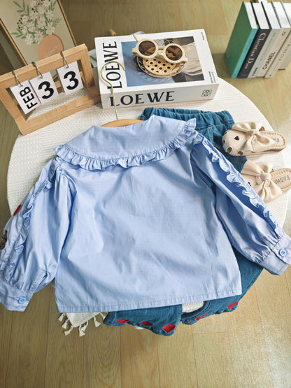 Girls' Infant Set Shirt + Jeans Hearts