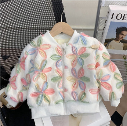 Women's Children's Jacket Flowers