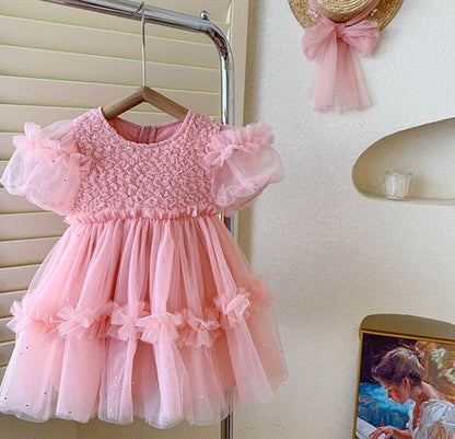 Children's Puffy Tulle Party Dress