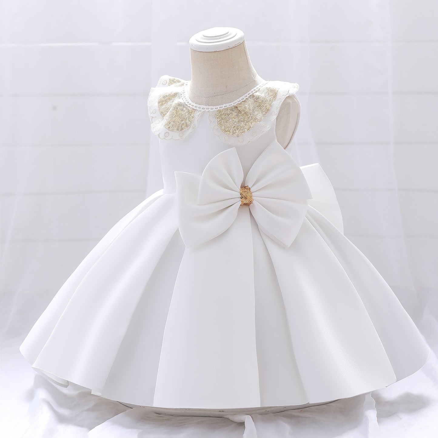 Shiny Lace Children's Party Dress