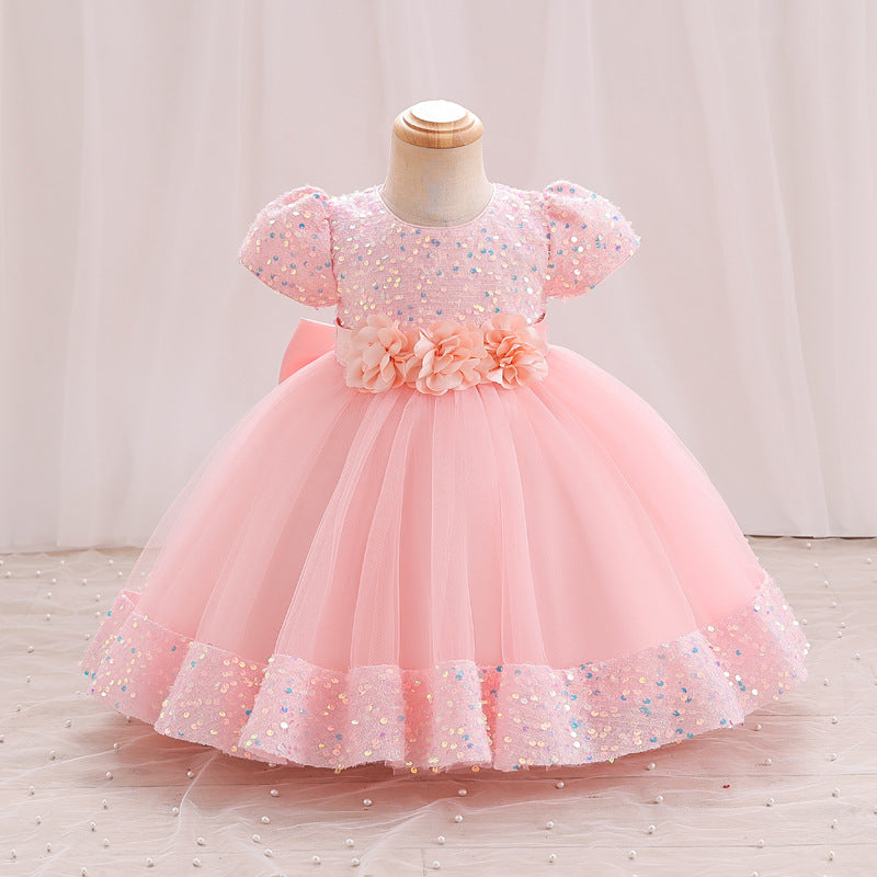 Children's Bright Flowers Dress