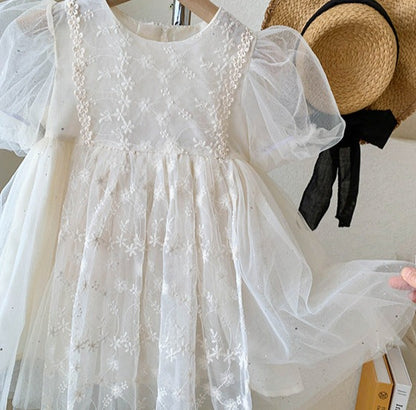 Children's Floral Lace Dress