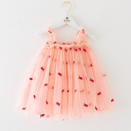 Pineapple Tulle Children's Dress