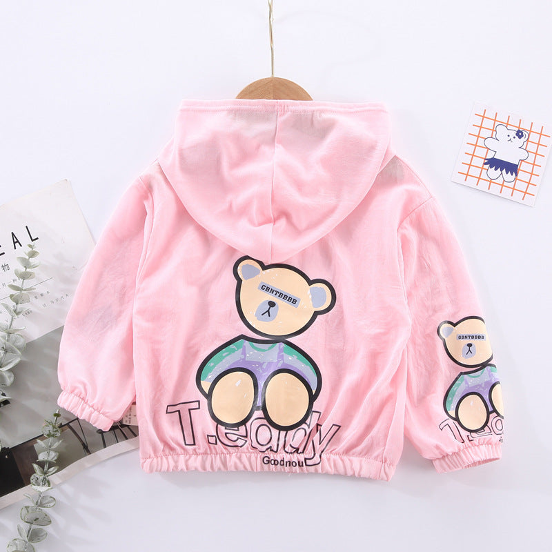 Children's Bear Zipper Blouse