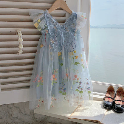 Children's Floral and Wing Dress