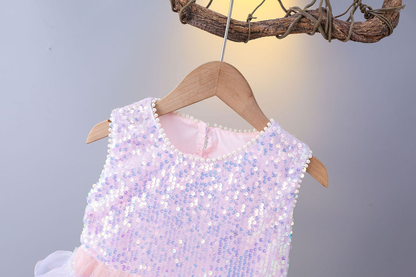 Vestido Infantil Mariposa Brillante