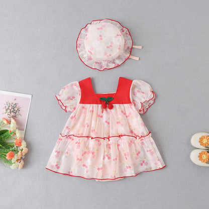 Summer Infant Dress Cherry Girls