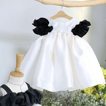 White and Black Party Dress