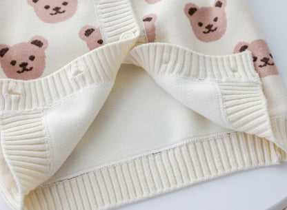 Children's Bear Face Cardigan