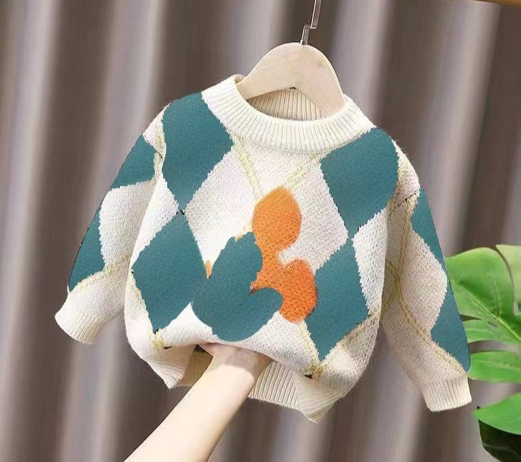 Men's Children's Winter Knitted Blouse