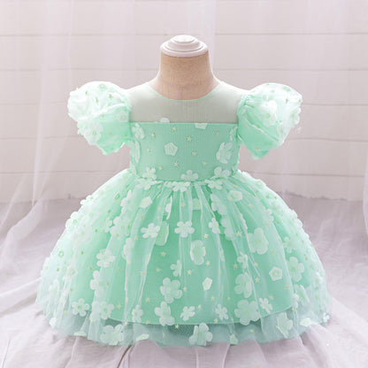 Butterfly Green Children's Dress