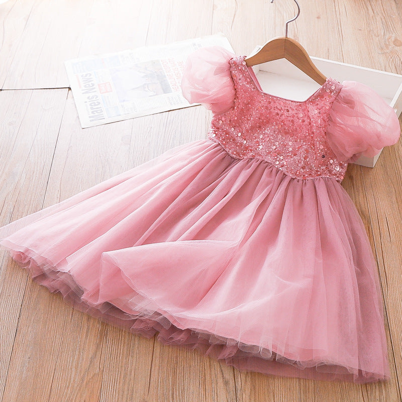 Children's Pink Tulle Dress by Pedrarias