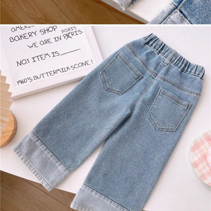 Girls' Jeans Pants Flowers