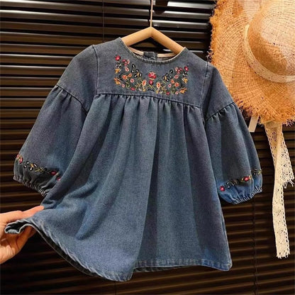 Children's Dress Jeans Flowers