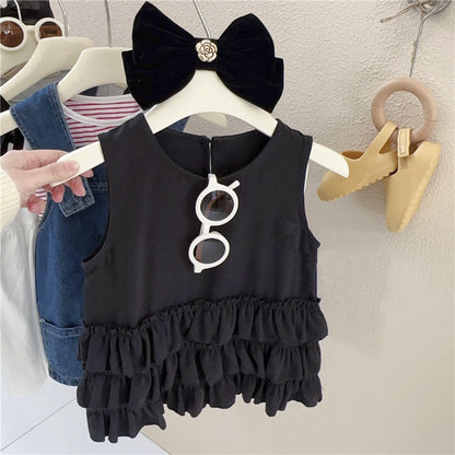 Black Ruffle Children's Dress