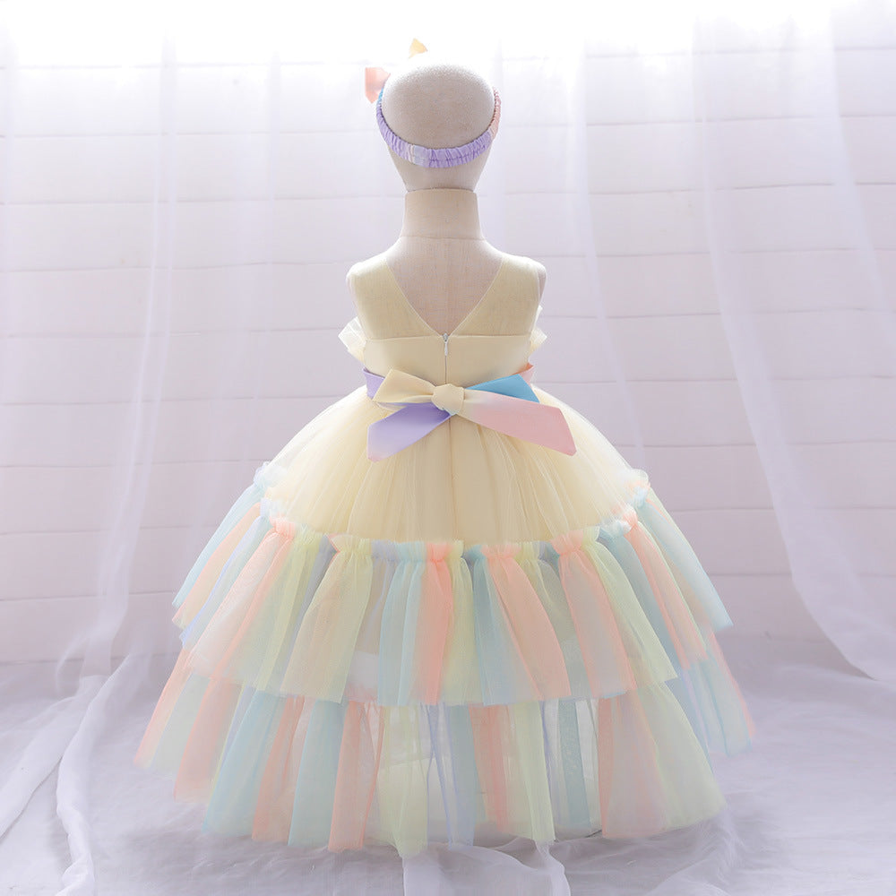 Lace Tulle Children's Party Dress