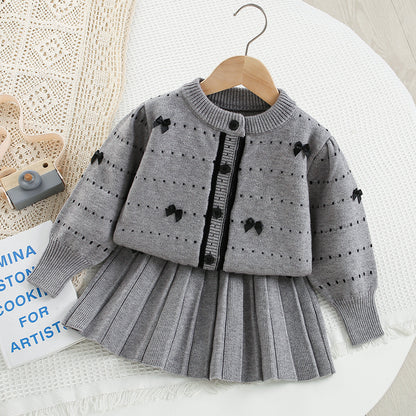 Girls' Winter Set with Bows