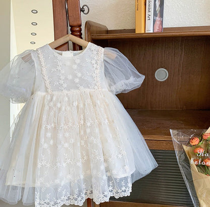 Children's Floral Lace Dress