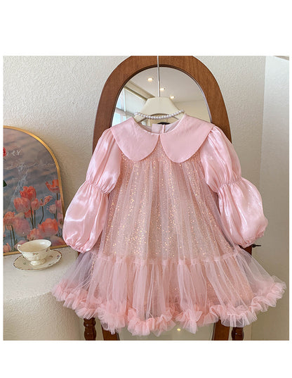 Shiny and Tulle Children's Dress