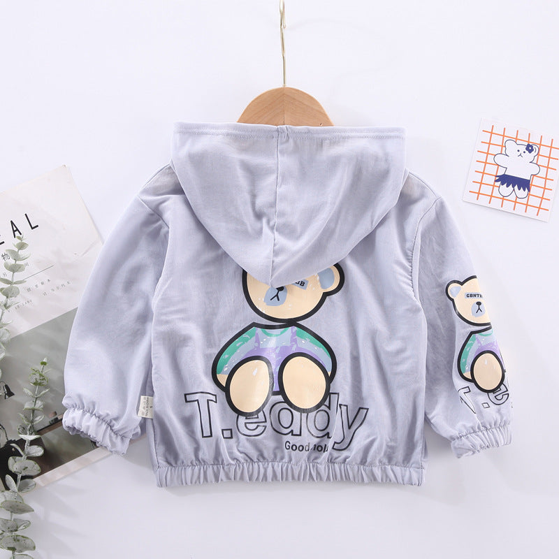 Children's Bear Zipper Blouse