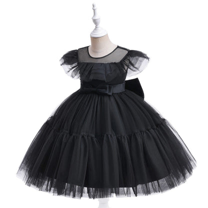 Children's pleated tulle dress