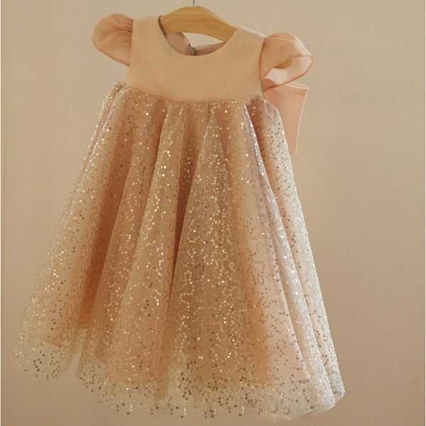 Shiny Lace Children's Party Dress