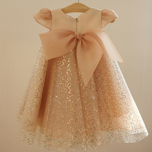 Shiny Lace Children's Party Dress