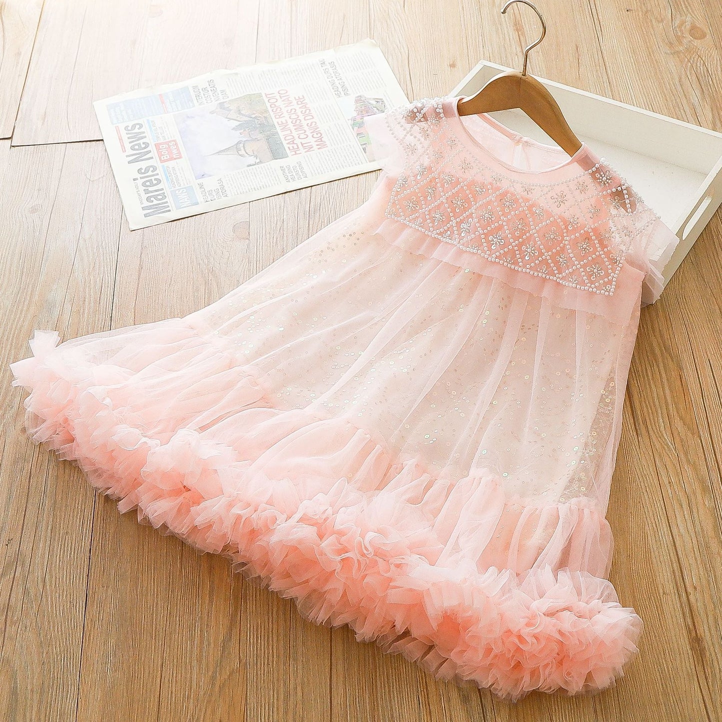 Children's Dress Tulle and Rhinestones