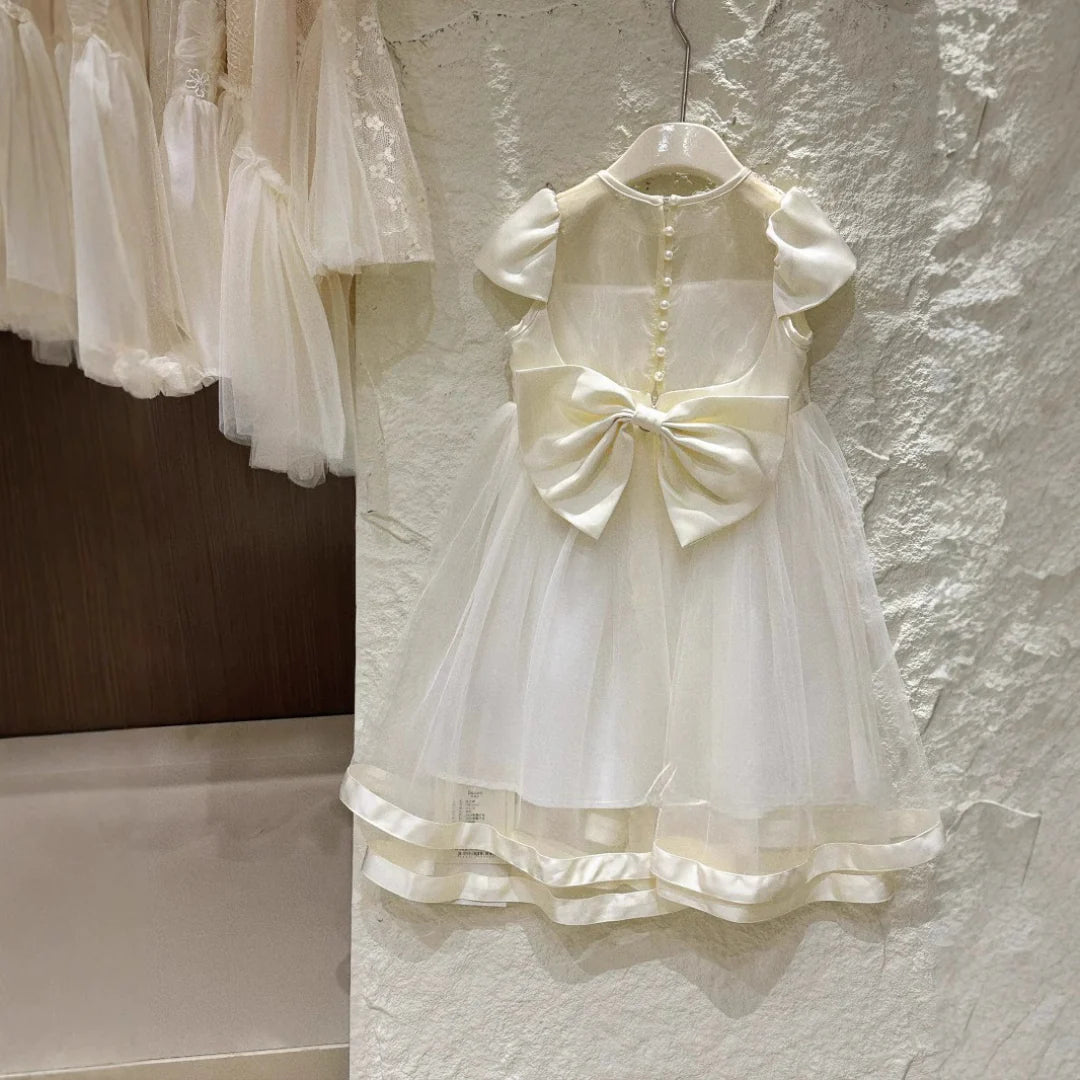 Children's Party Dress With Pearls