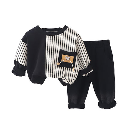 Kids striped sweatshirt set