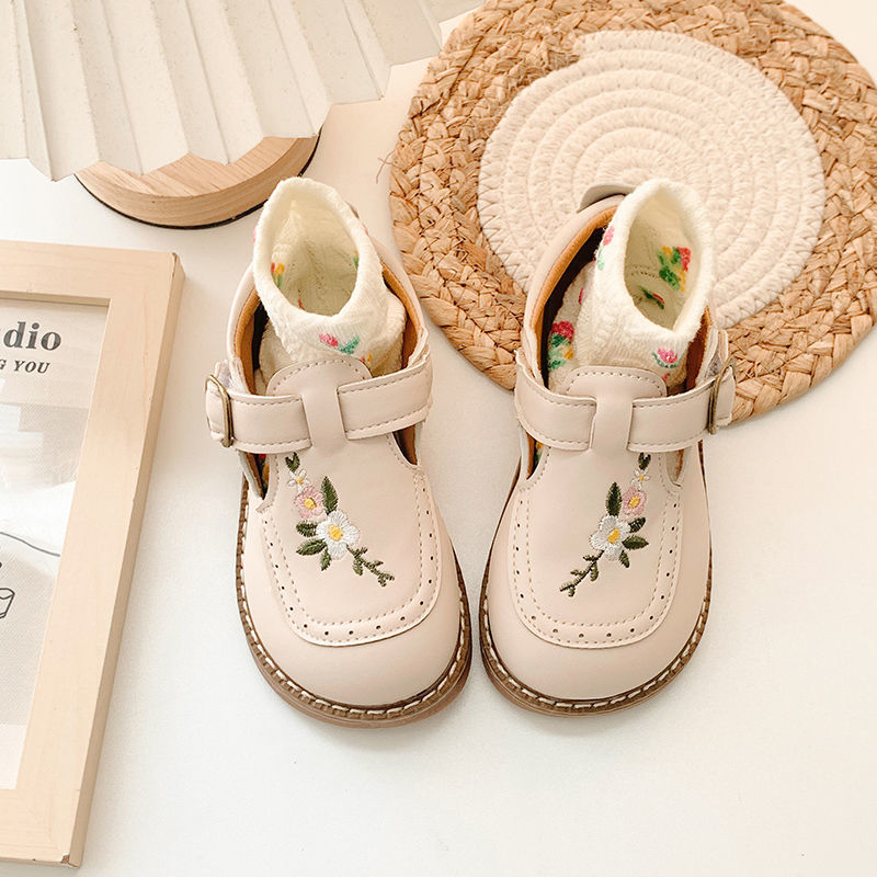 Embroidered vintage children's shoes