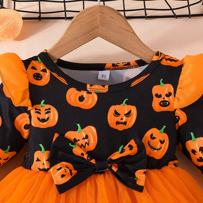 Halloween Dress Pumpkin Cat