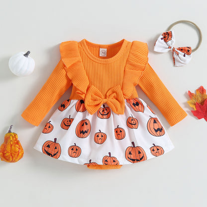 Bodysuit Children's pumpkin dress