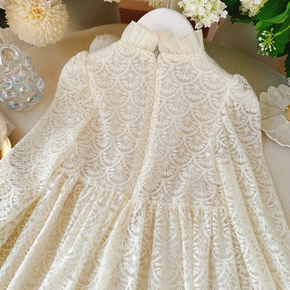 Children's vintage dress with pearls