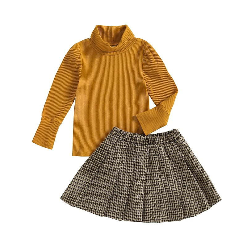 Children's set with pleated skirt