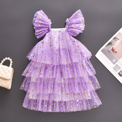 Purple Dress With Stars