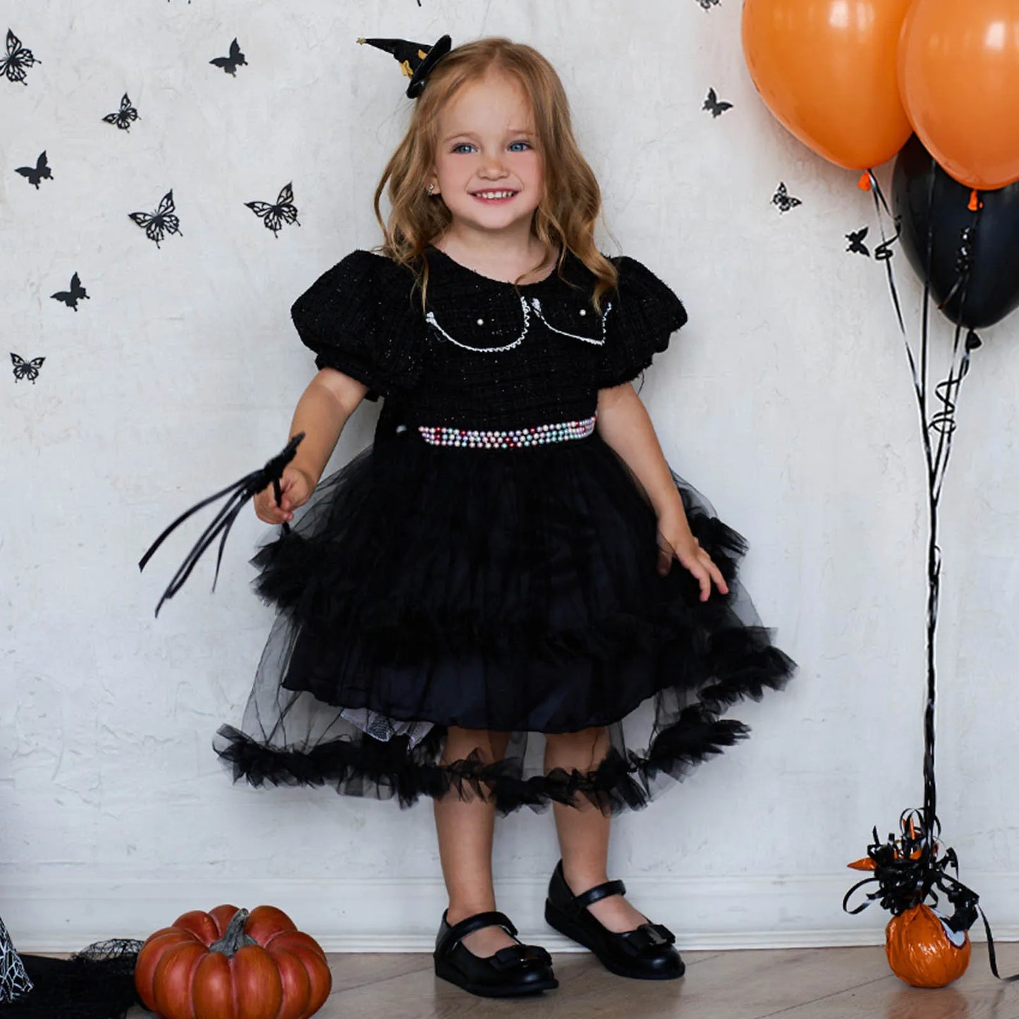 Children's black witch dress