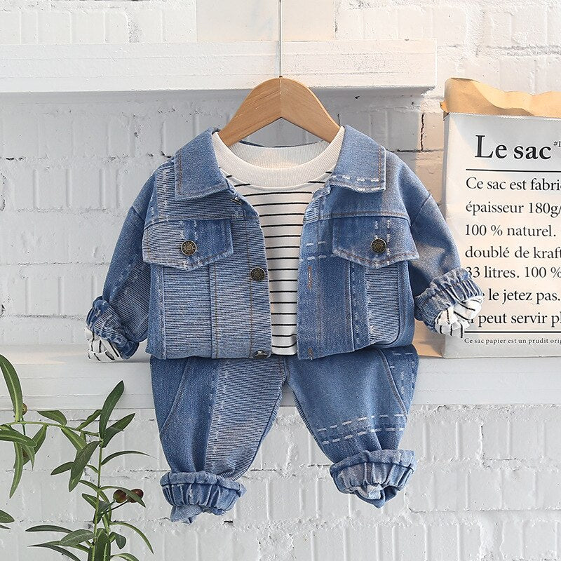 Children's Jeans 3 Pieces Set