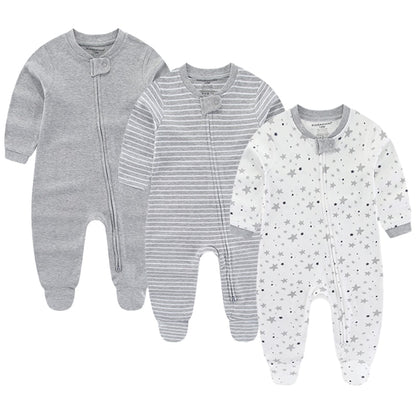 Kit 3 Printed Baby Boy Jumpsuit