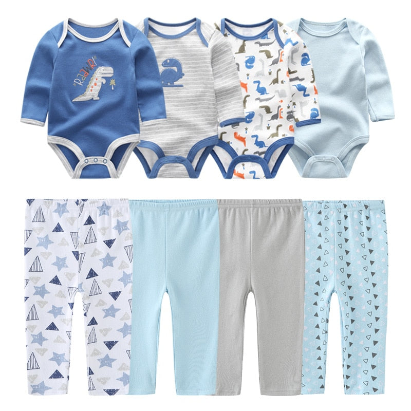 Kit 8 Pieces baby boy prints