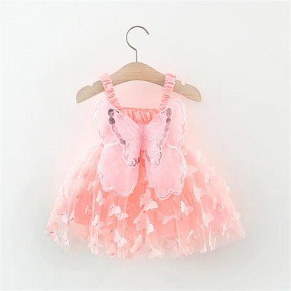 Children's Tulle Dress Wing Butterflies